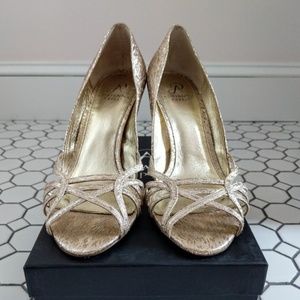Gold Adrianna Papell Fallon Heels